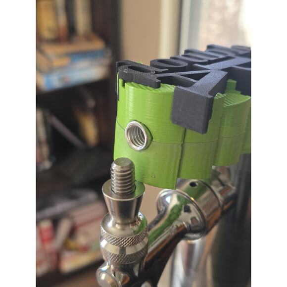 Double IPA on Hops Tap Handle, 3D Printed, Home Bar Accessory - Picture 5 of 7